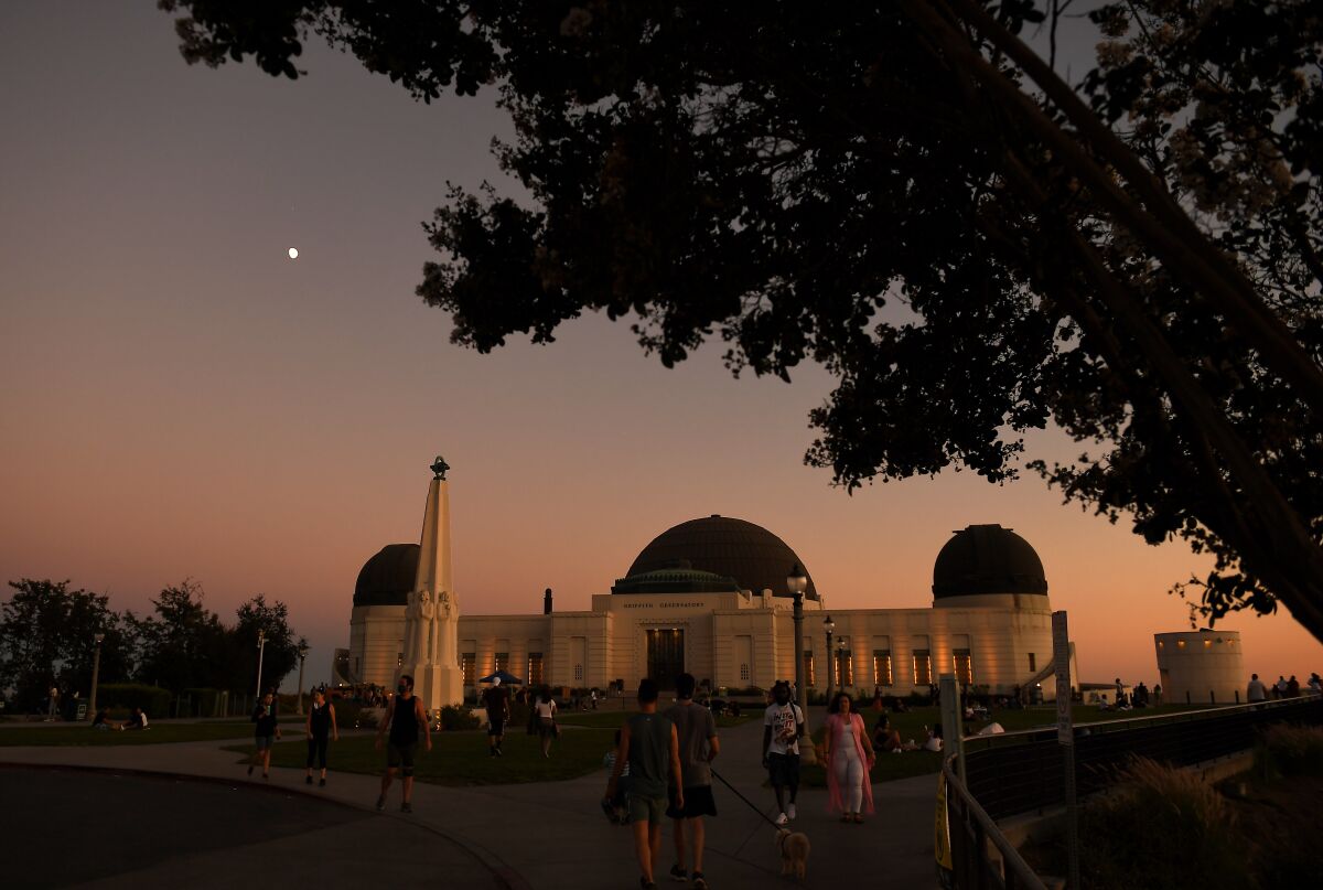 A view of the Griffith Observatory