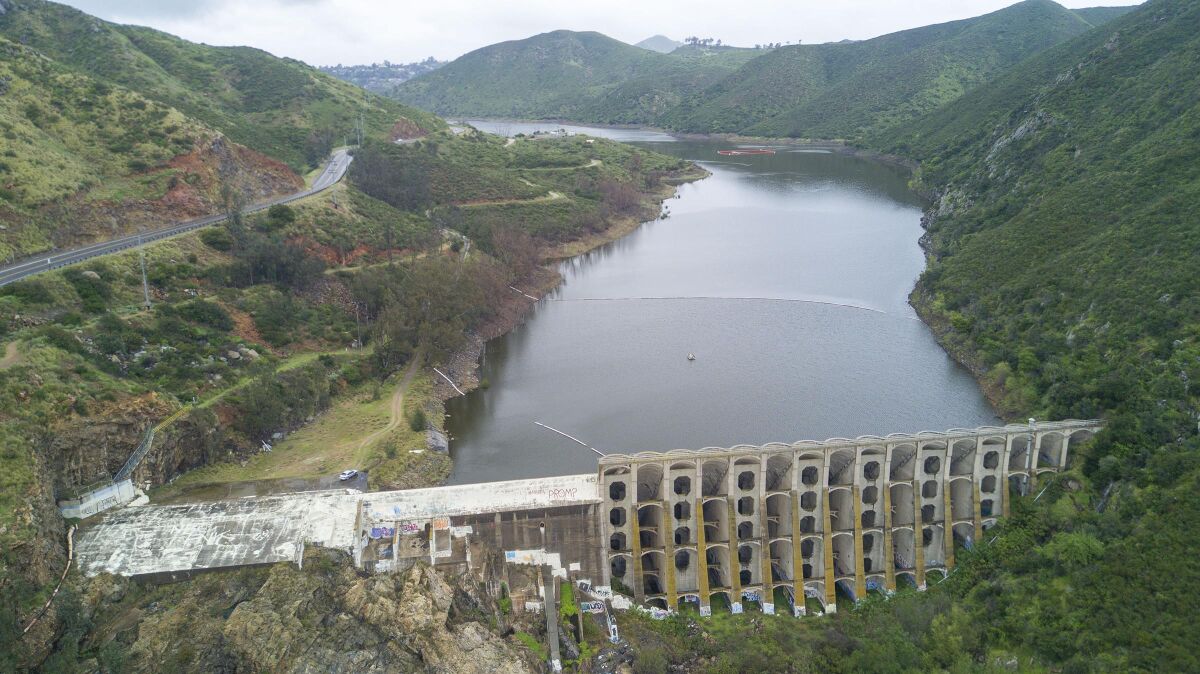 Water has been released from Lake Hodges. The lake, which is near Escondido but owned by the city of San Diego, rose rapidly last week.