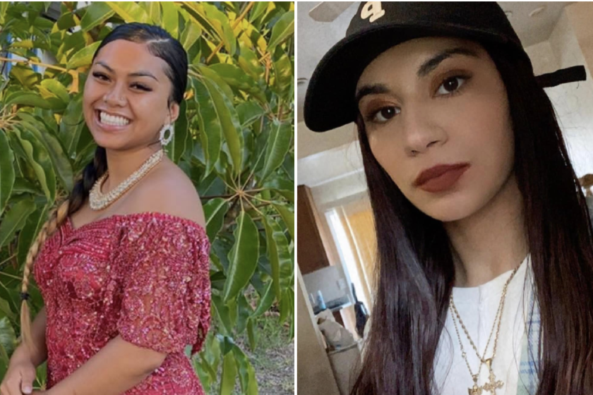 The bodies of Alyssa Ros, 22, left, and Xylona Gama, 23, were found in a vehicle submerged in the Stanislaus River this week