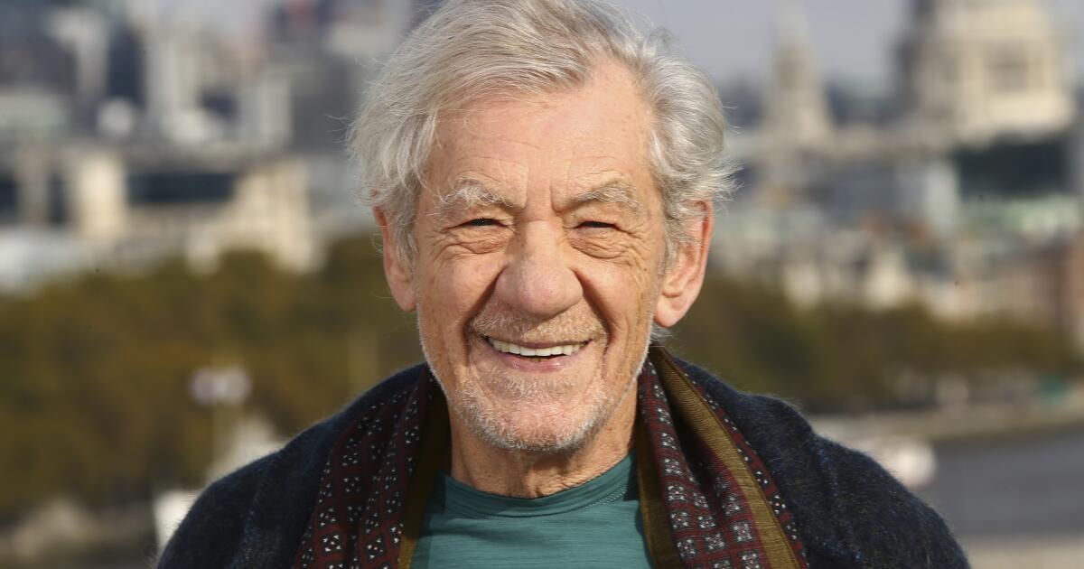Ian McKellen 'looking forward to returning to work' after falling off London stage