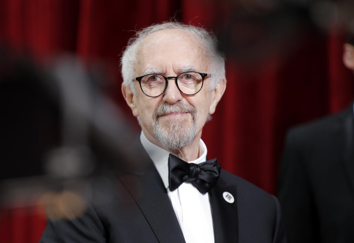 Jonathan Pryce in a tuxedo 