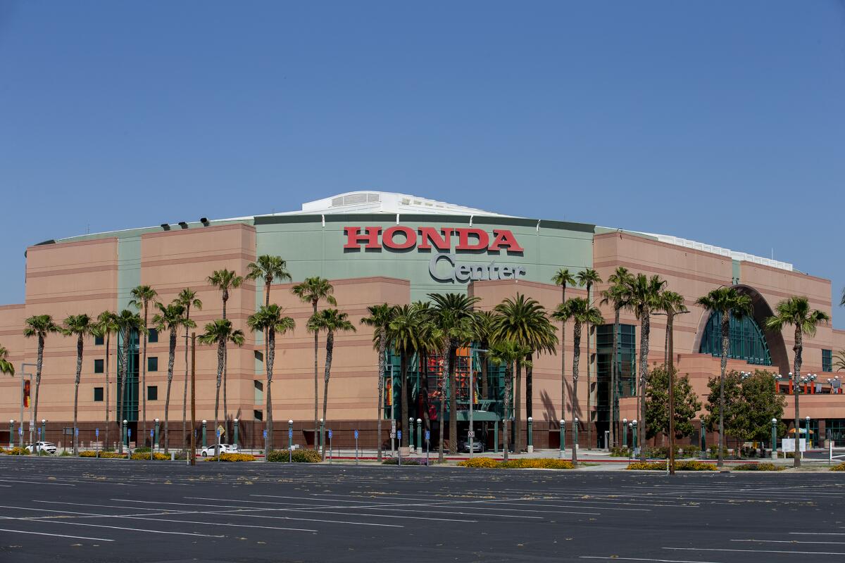 The Honda Center will begin transforming into OC Vibe, a mixed-use development in 2024.