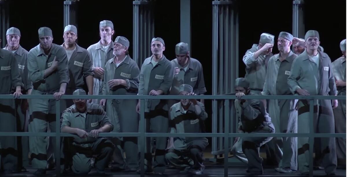 The prisoners rediscover sunlight in Beethoven's "Fidelio"; the post-virus reopening won't be like this.