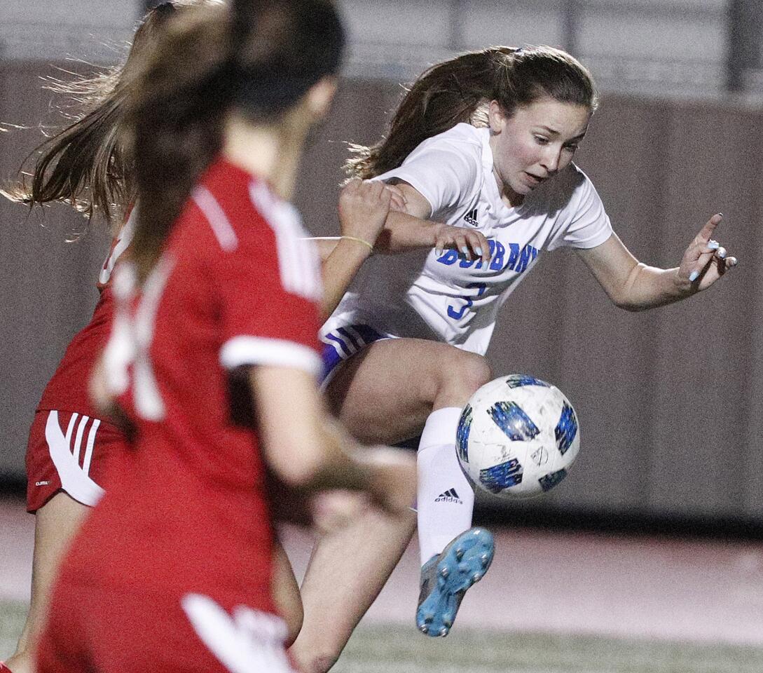 Photo Gallery: Burroughs girls' soccer wins Pacific League title by defeating Burbank in rival game