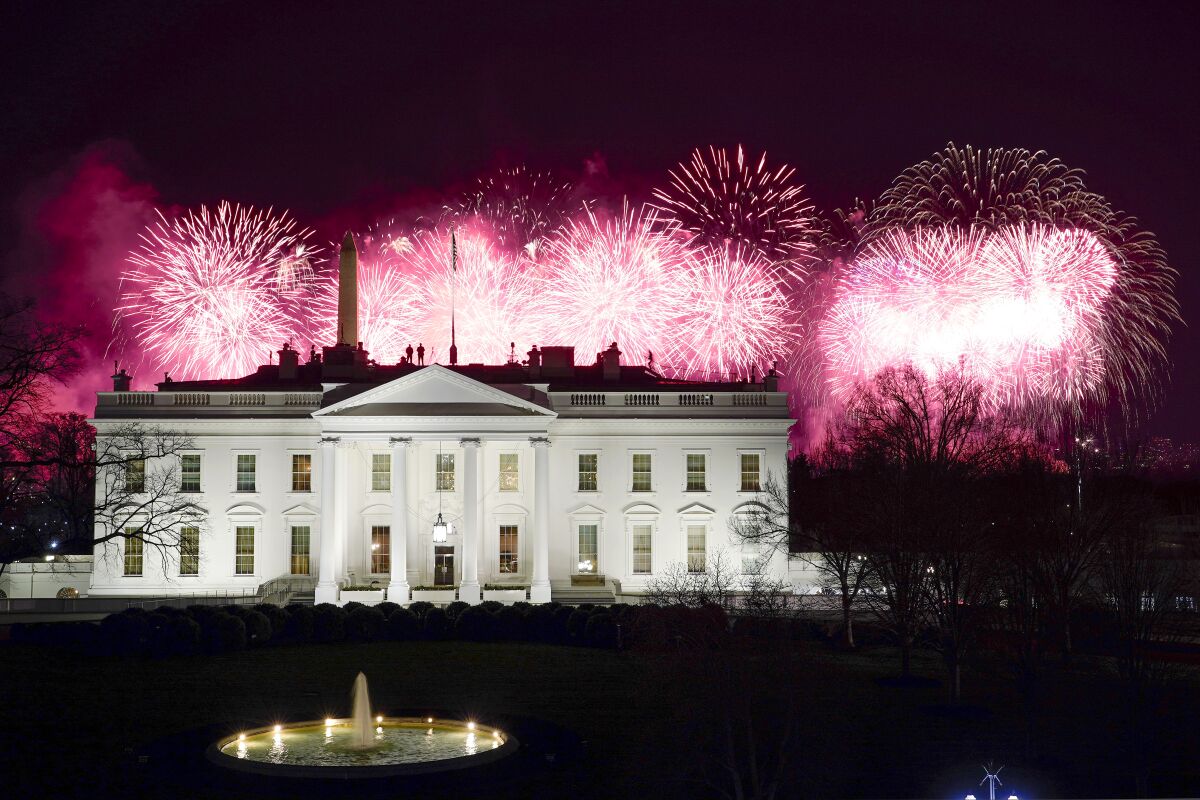 Fireworks over the White House 