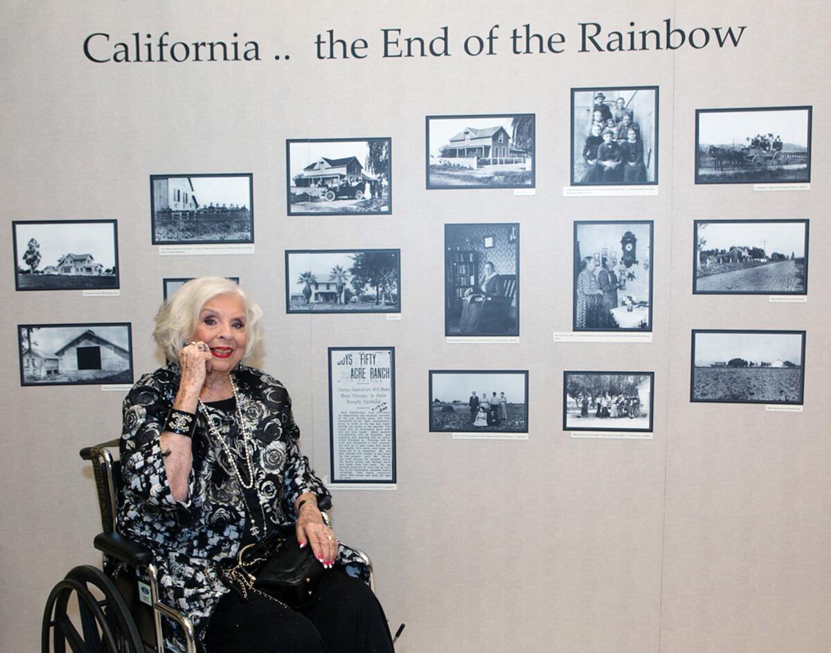 Ruth Ann Moriarty, Segerstrom family matriarch and archivist, at an exhibition at South Coast Plaza in 2017. 