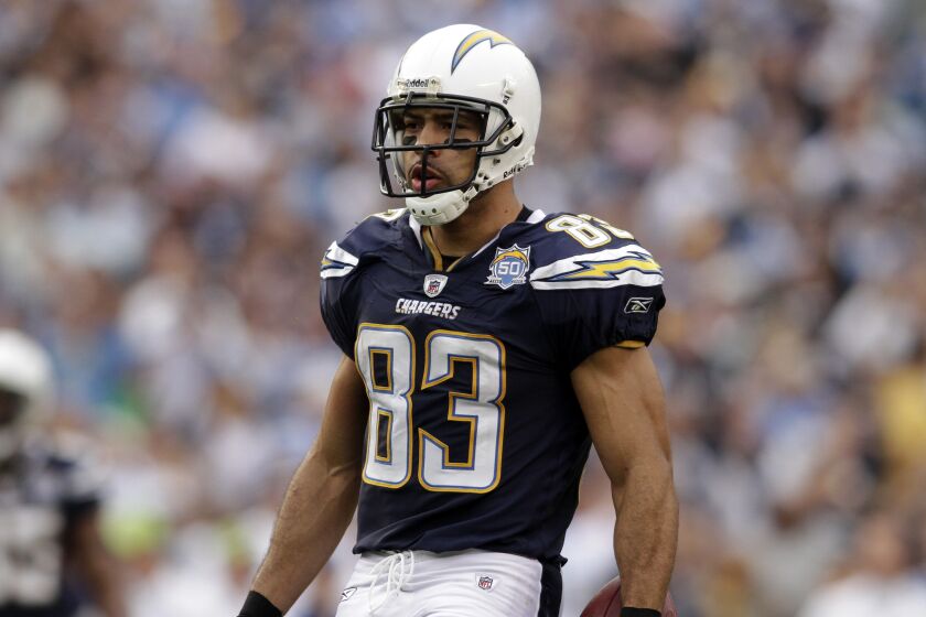 San Diego Chargers wide receiver Vincent Jackson.