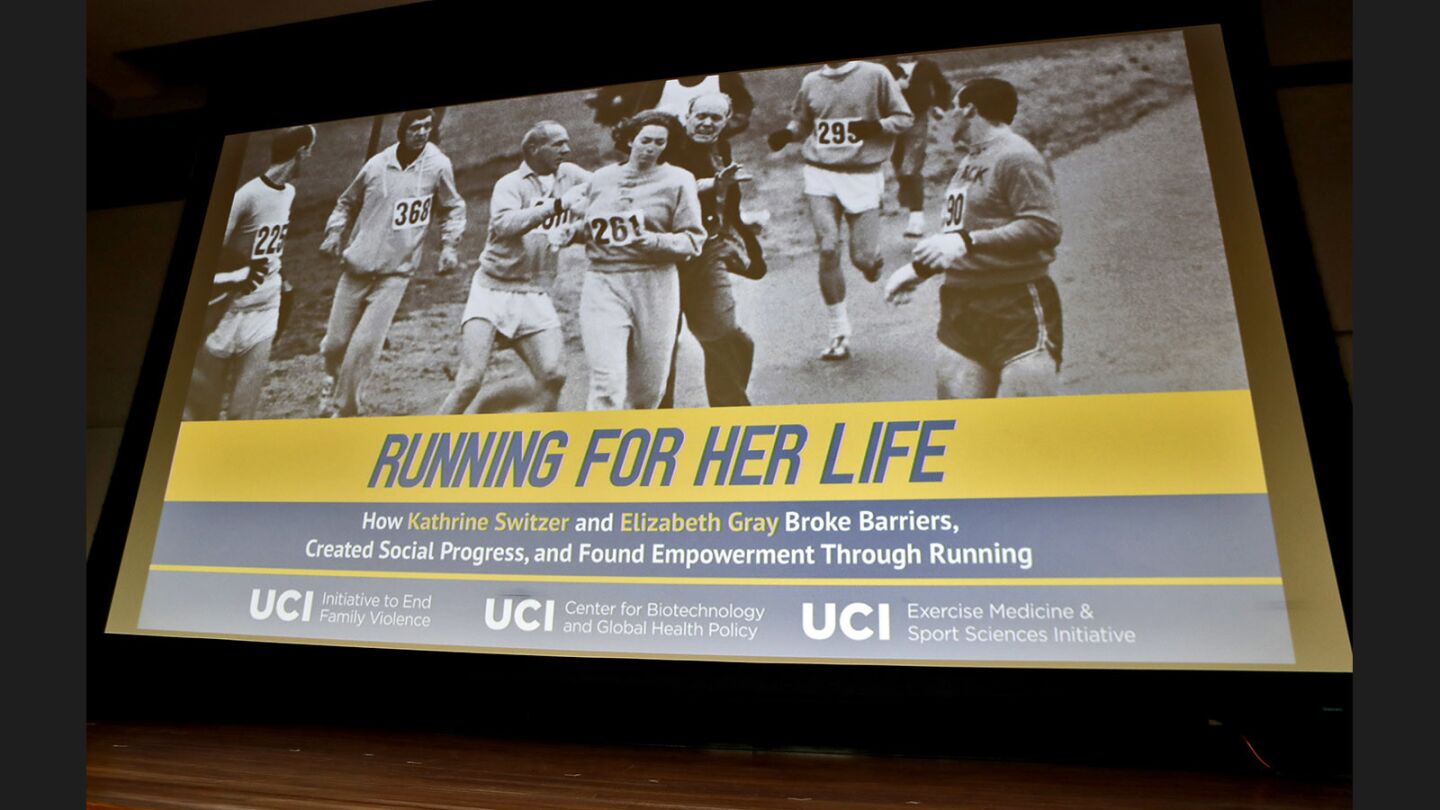 Photo Gallery: Iconic athlete Kathrine Switzer speaks at UCI