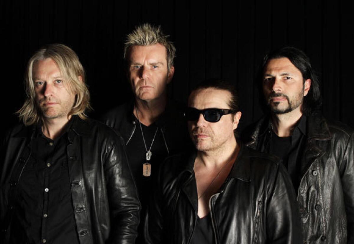 The band -- Chris Wyse (bass), left, Billy Duffy (lead guitar), Ian Astbury (lead vocals) and John Tempesta (drums).