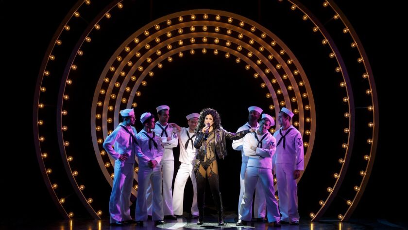 Review The Cher Show A Broadway Musical That Hardcore Fans Can Believe In Los Angeles Times