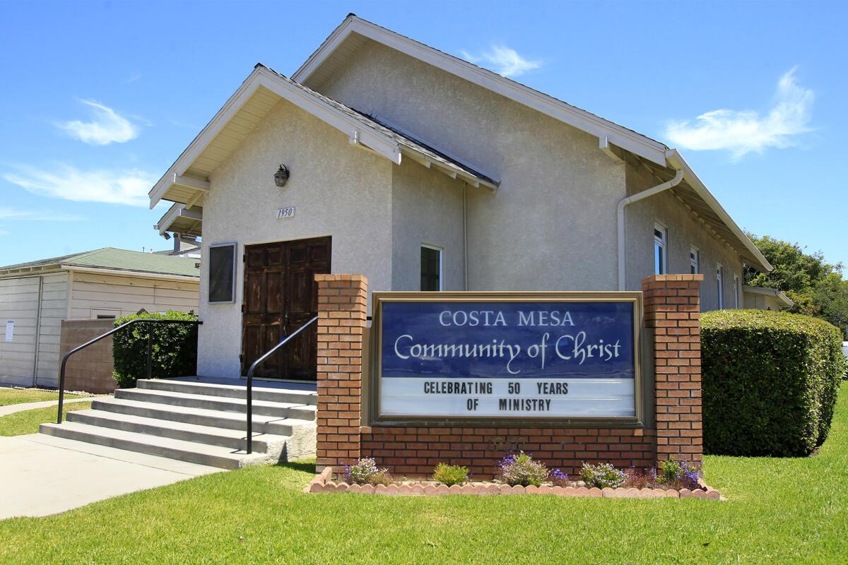 A historic Costa Mesa building, Community of Christ church, located at 1950 Church St. is currently up for sale.