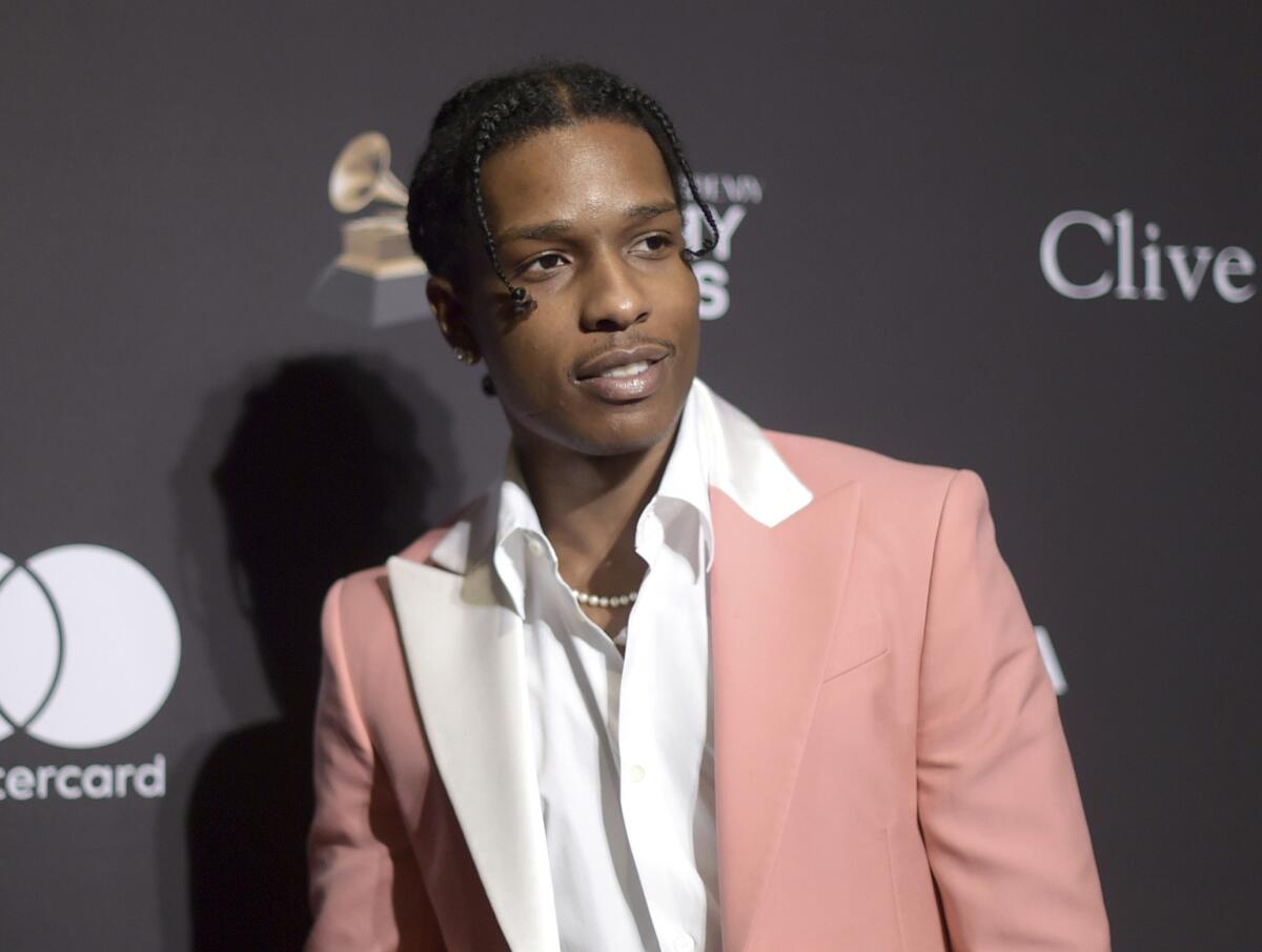 ARCHIVO - A$AP Rocky en la Gala y Homenaje a los Íconos de la Industria previa a los Grammy