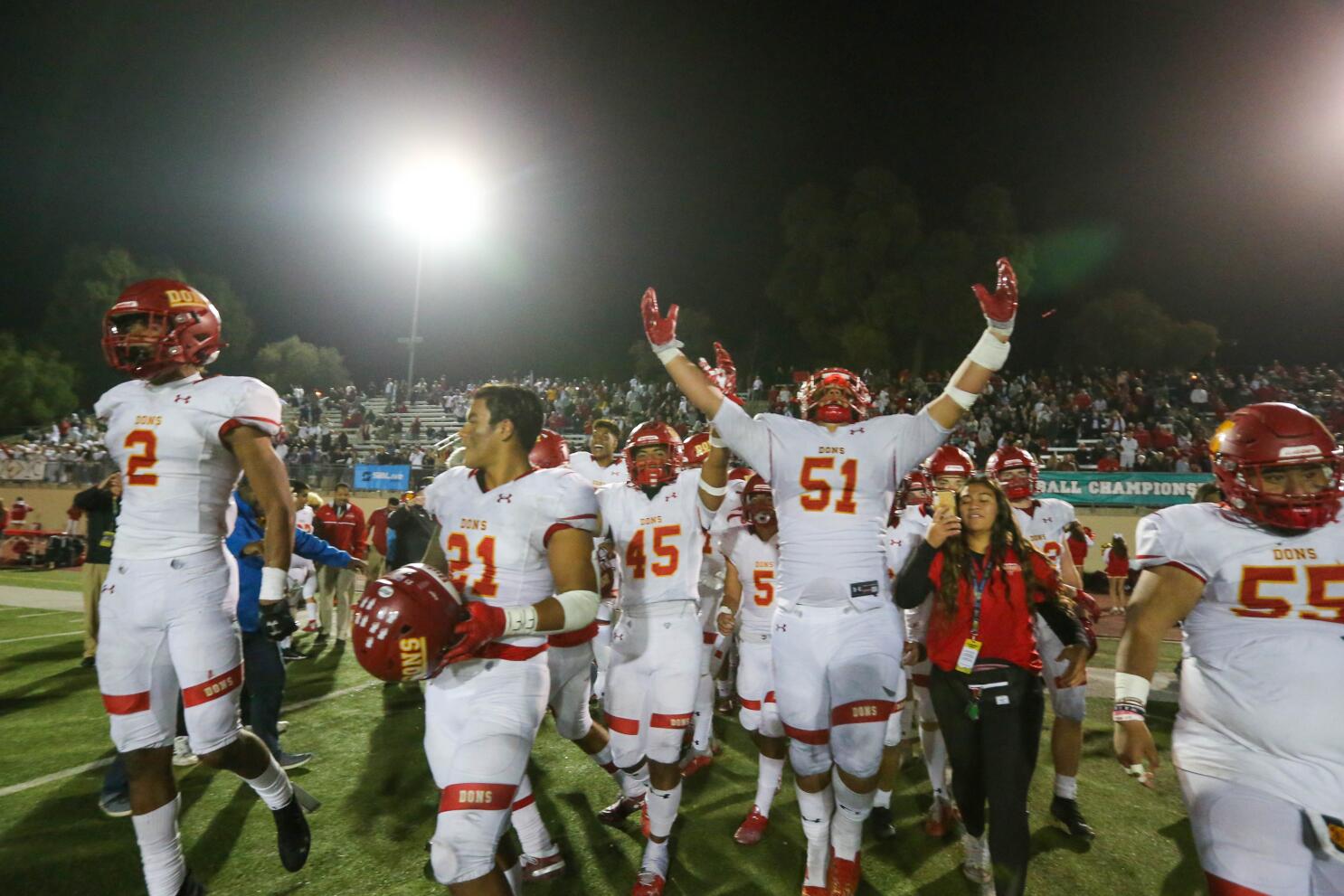 Cathedral revels in Open Division football championship win over Carlsbad -  The San Diego Union-Tribune