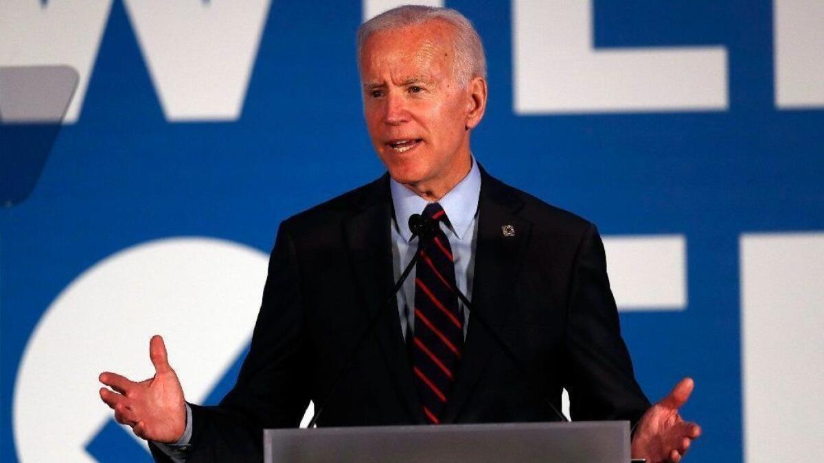 Joe Biden speaks during the I Will Vote Fundraising Gala on June 6 in Atlanta.