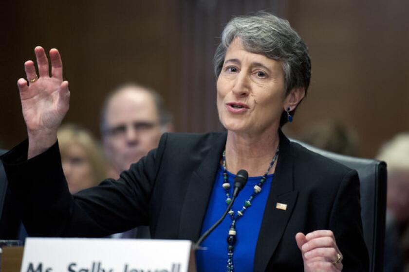 Sally Jewell during her confirmation hearing.