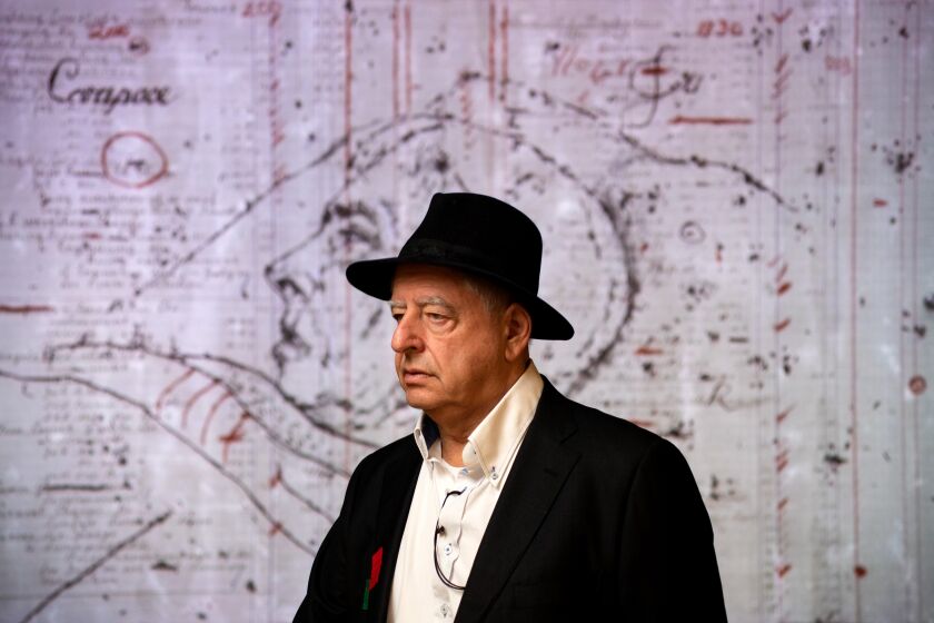 LOS ANGELES, CA - NOVEMBER 10: Artist William Kentridge has a show opening at the Broad Museum and a play he's directing premiering at REDCAT on November 17. Photographed at the The Broad Museum on Thursday, Nov. 10, 2022 in Los Angeles, CA. (Myung J. Chun / Los Angeles Times)