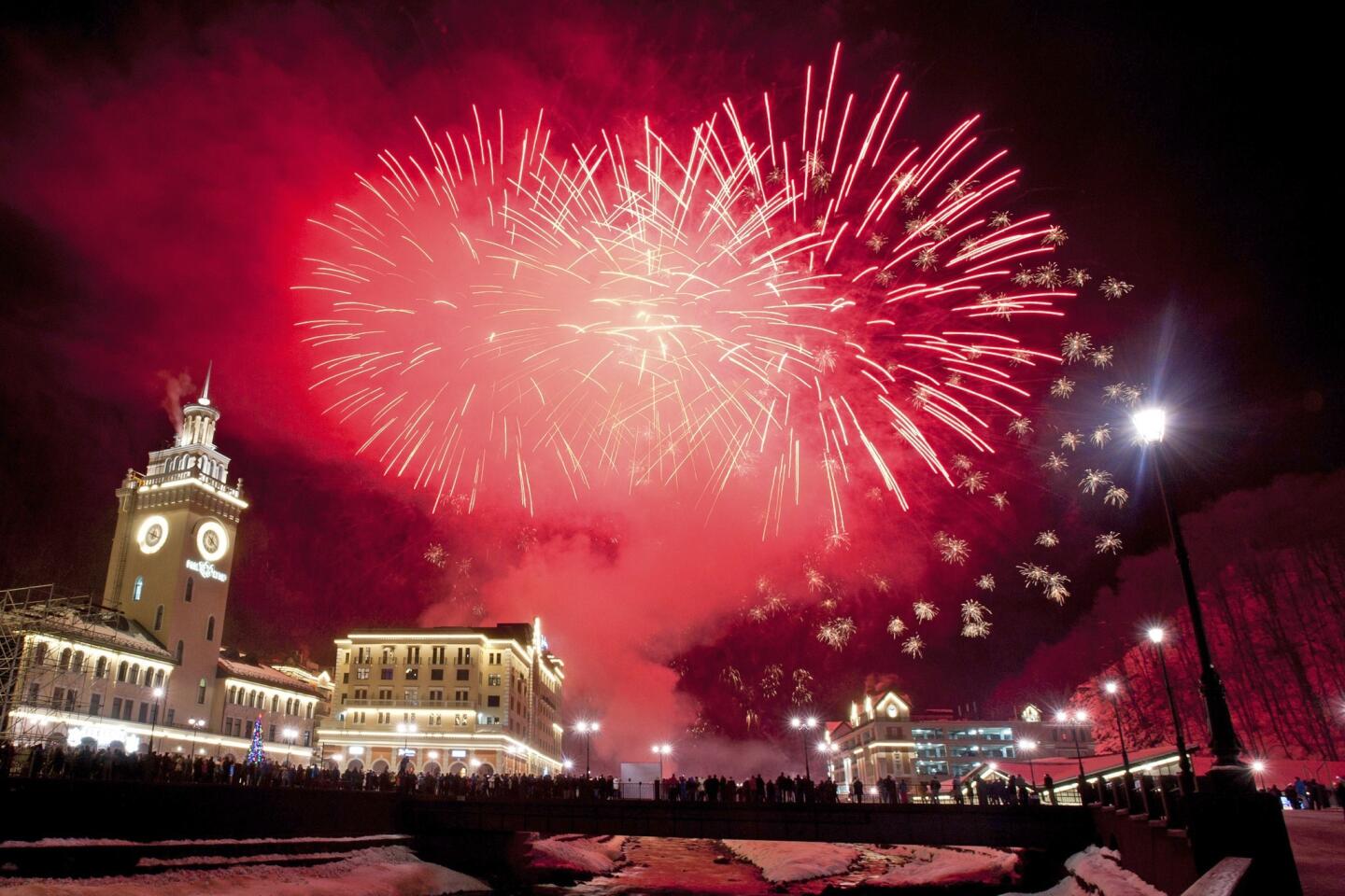 New Year's celebration in Russia