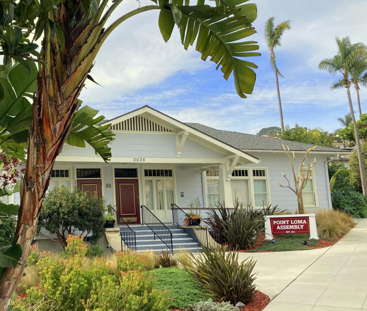 A historical walking tour in Point Loma on Saturday, Sept. 9, will begin at the Point Loma Assembly Hall at 3035 Talbot St.