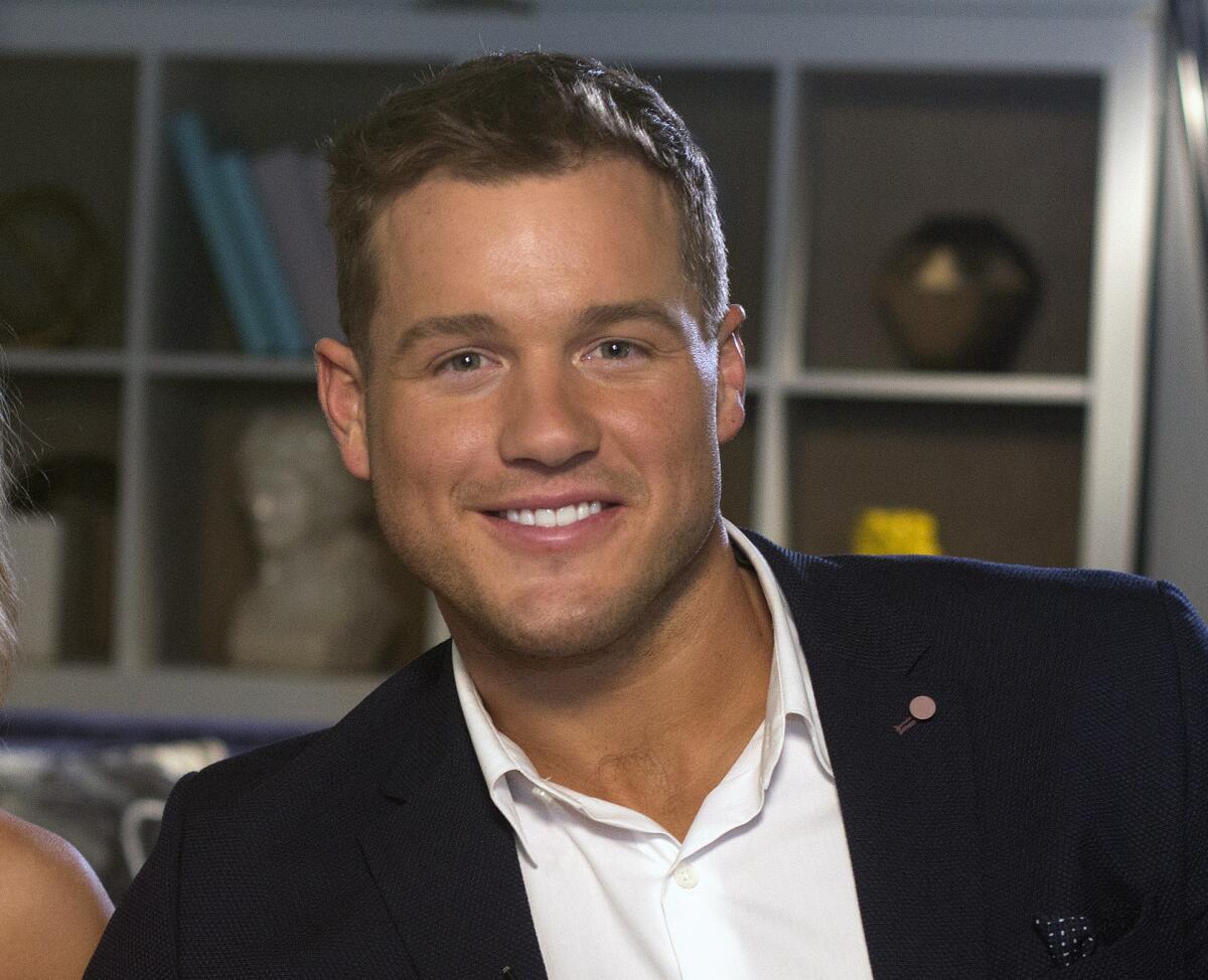 =Colton Underwood from the reality series, "The Bachelor" 