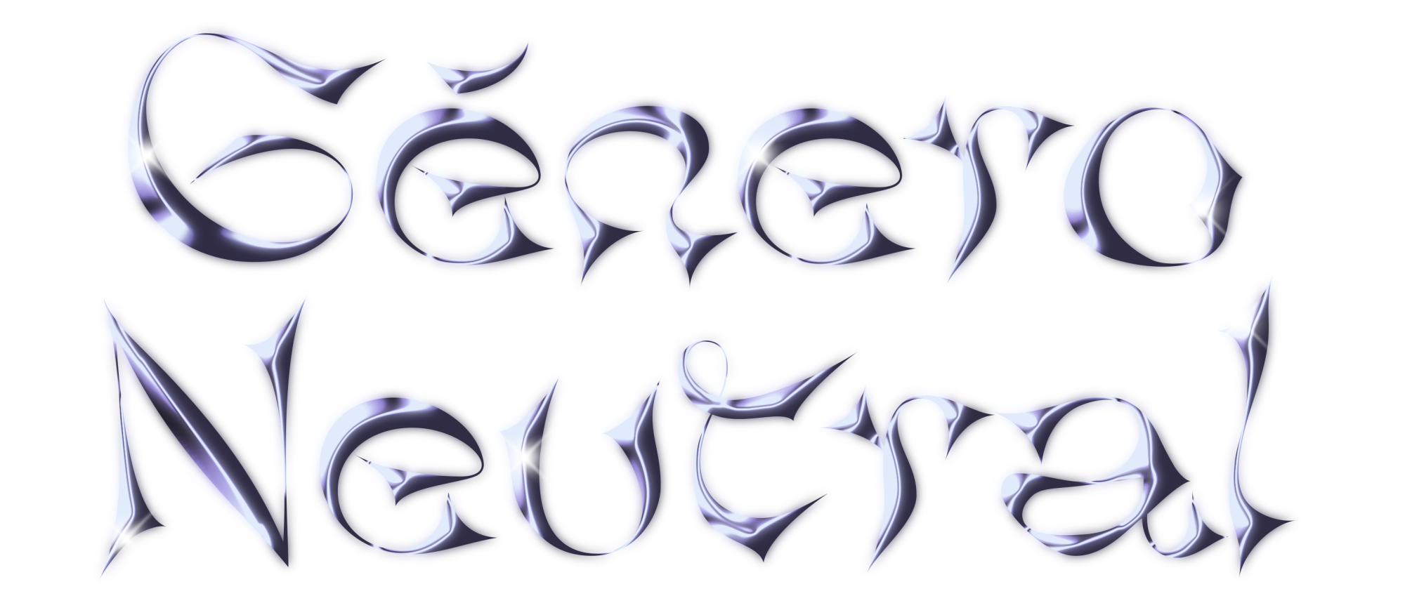 stylized type that reads “Género Neutral”