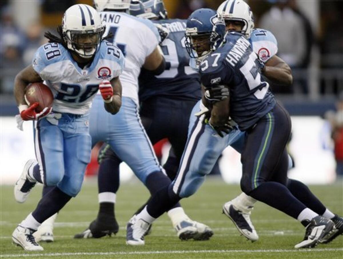 Johnson gets 2,000, Titans beat Seattle 17-13 - The San Diego Union-Tribune