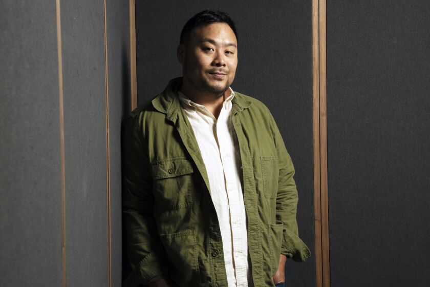 David Chang photographed at his restaurant Ko in New York, New York on August 26,2019. David Chang is photographed for the series "Decade Influencers." It's a series of profiles about people who are the most influential within their respective fields for the last 10 years. We selected David Chang for because of the trends he is responsible for, as well as his media empire, which included a magazine and numerous TV shows. (Photo by Marvin Joseph/The Washington Post via Getty Images)