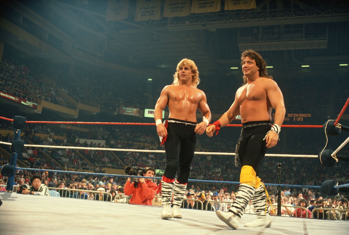 Shawn Michaels and Marty Jannetty as The Rockers