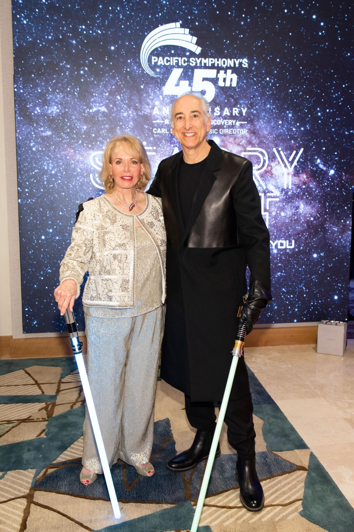 Judy Whitmore and Scott Seigel were co-chairs of the Pacific Symphony's 45th anniversary gala.