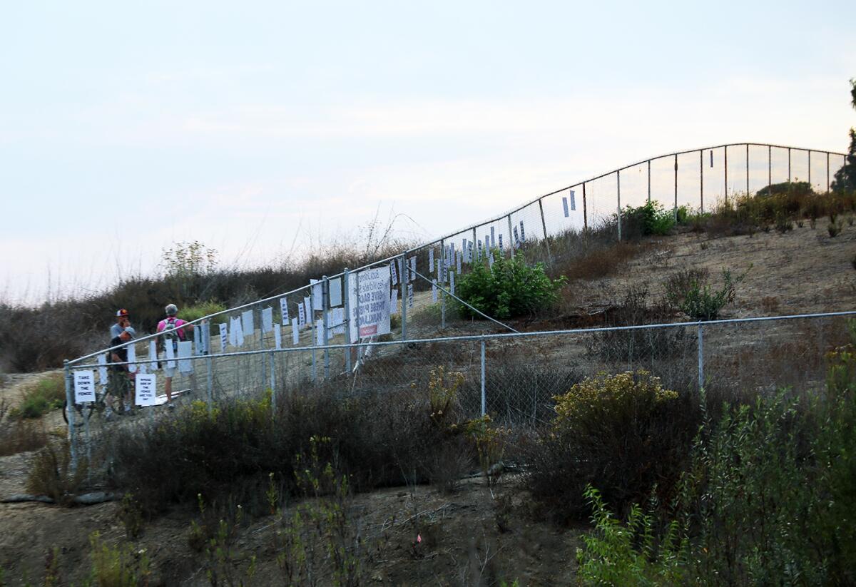 The fence and the property in question.