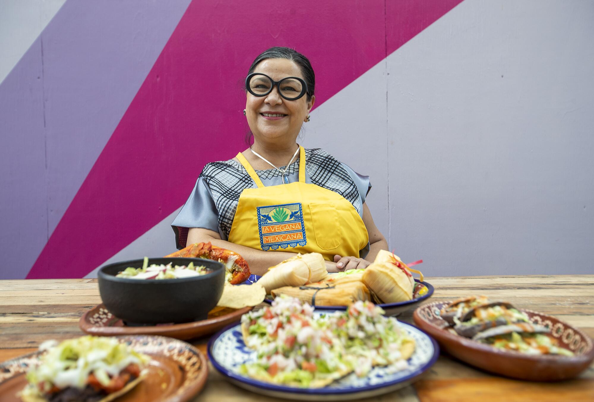 Loreta Ruiz is the owner of La Vegana Mexicana, a vegan Mexican food restaurant in Santa Ana.