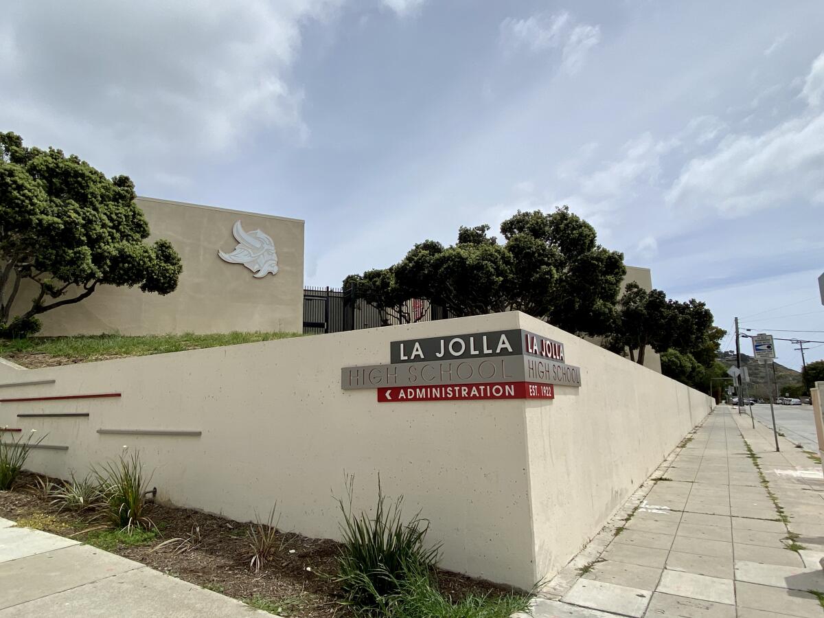 La Jolla High, like all other schools in the San Diego Unified School District, has reopened for in-person instruction.