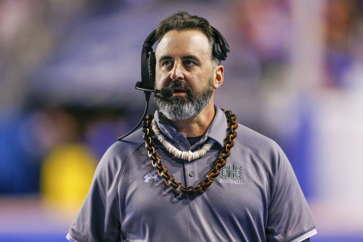 Washington State coach Nick Rolovich.