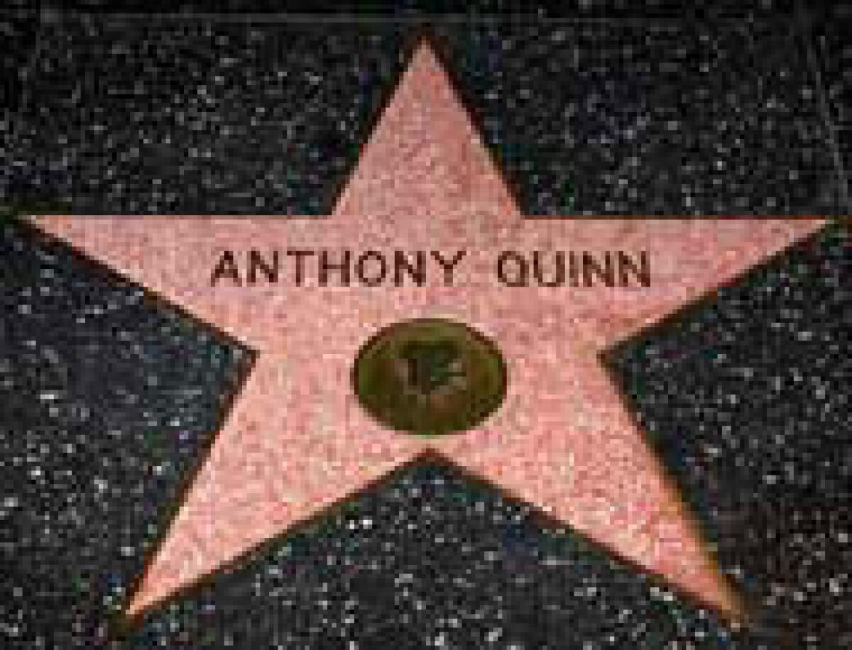Anthony Quinn star on the Hollywood Walk of Fame