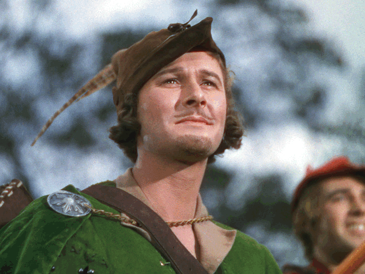 A slideshow features Errol Flynn in “The Adventures of Robin Hood,” Al Pacino in “Scarface” and Jennifer Lopez in “Selena.”
