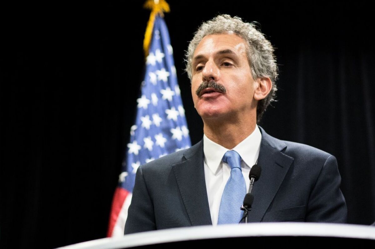 Los Angeles City Atty. Mike Feuer speaks at the National Prosecutorial Summit in Atlanta last October.