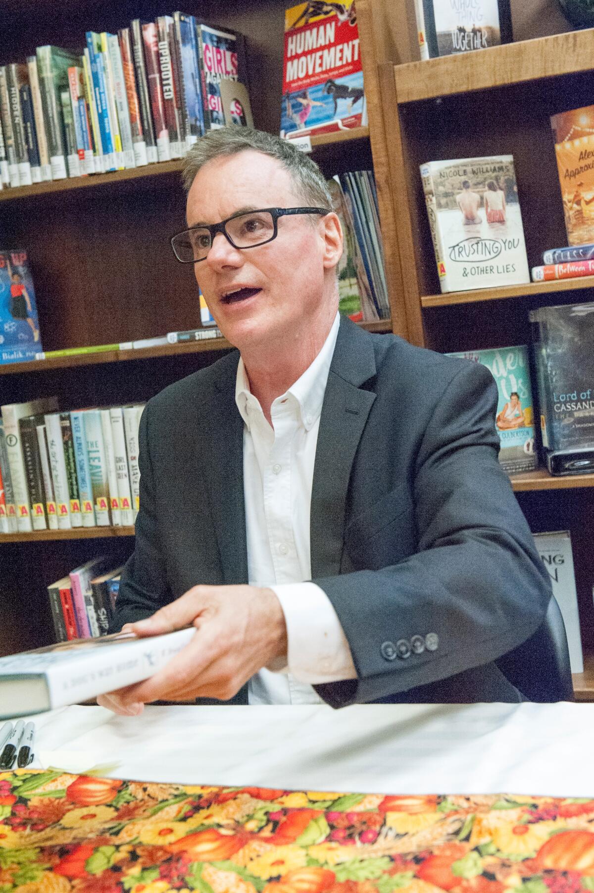 W. Bruce Cameron at a book signing in Colorado.
