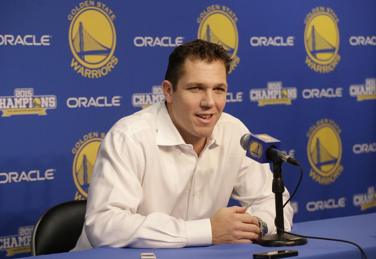 Golden State interim Coach Luke Walton talks about the Warriors' victory over the Lakers on Tuesday.