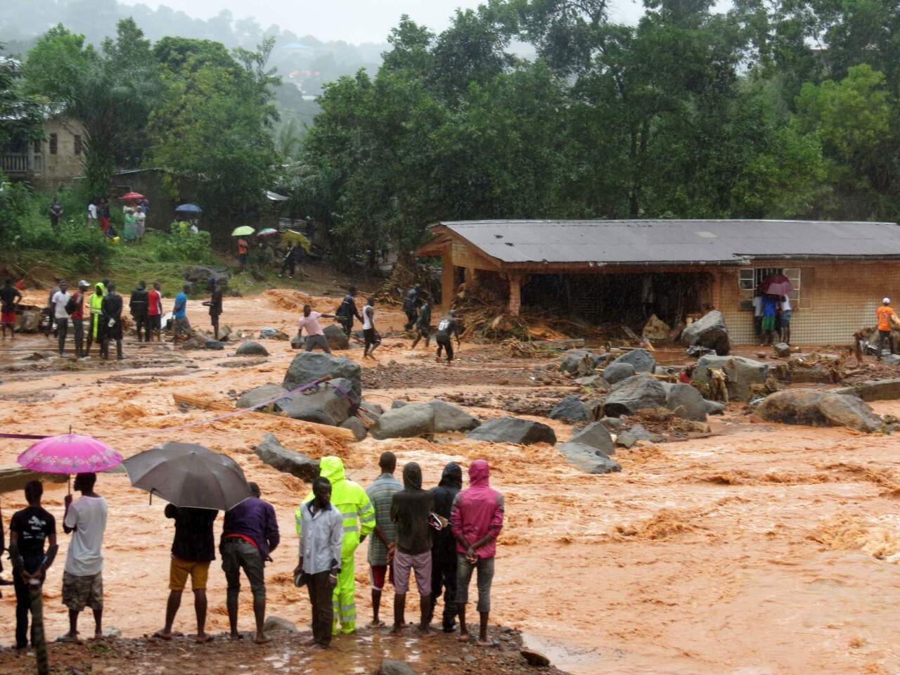 Deadly mudslides in Sierra Leone