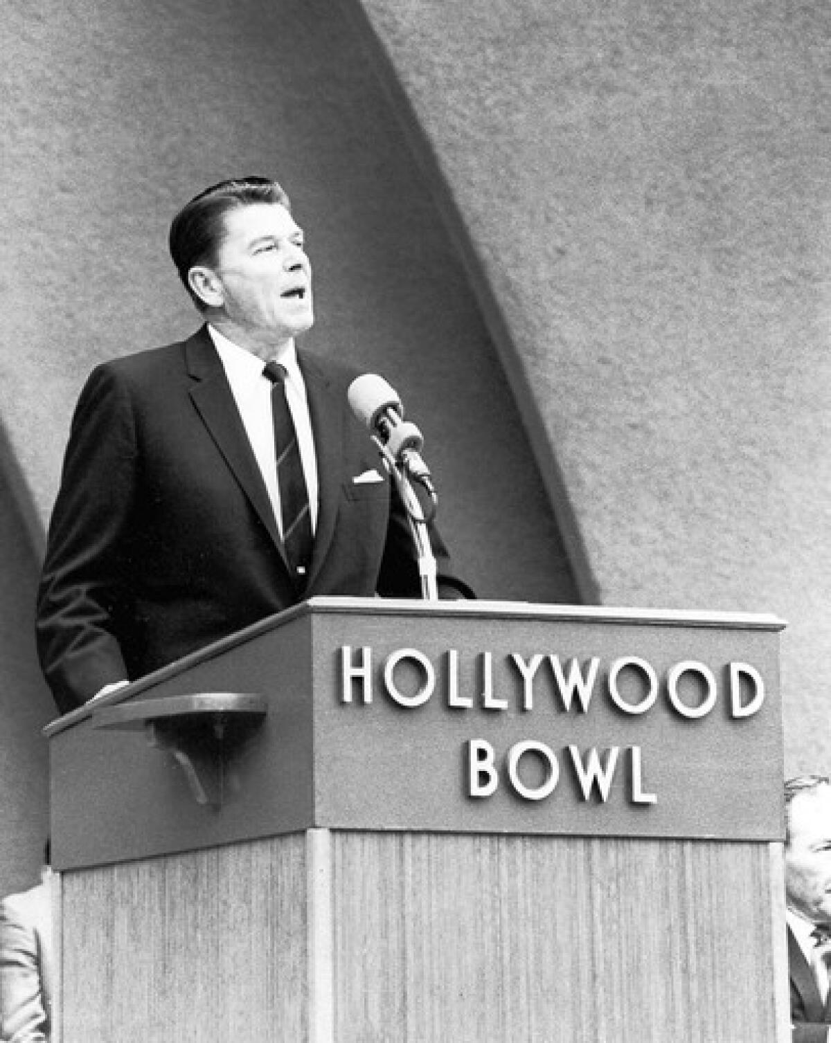 As governor, Ronald Reagan (seen here in 1967) harshly criticized student protests at UC campuses.