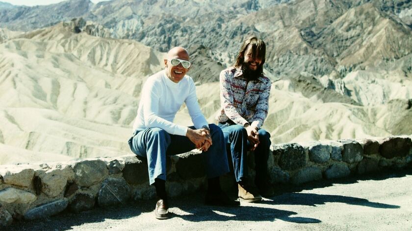 Michel Foucault, left, and Michael Stoneman in a photo from the book "Foucault in California."
