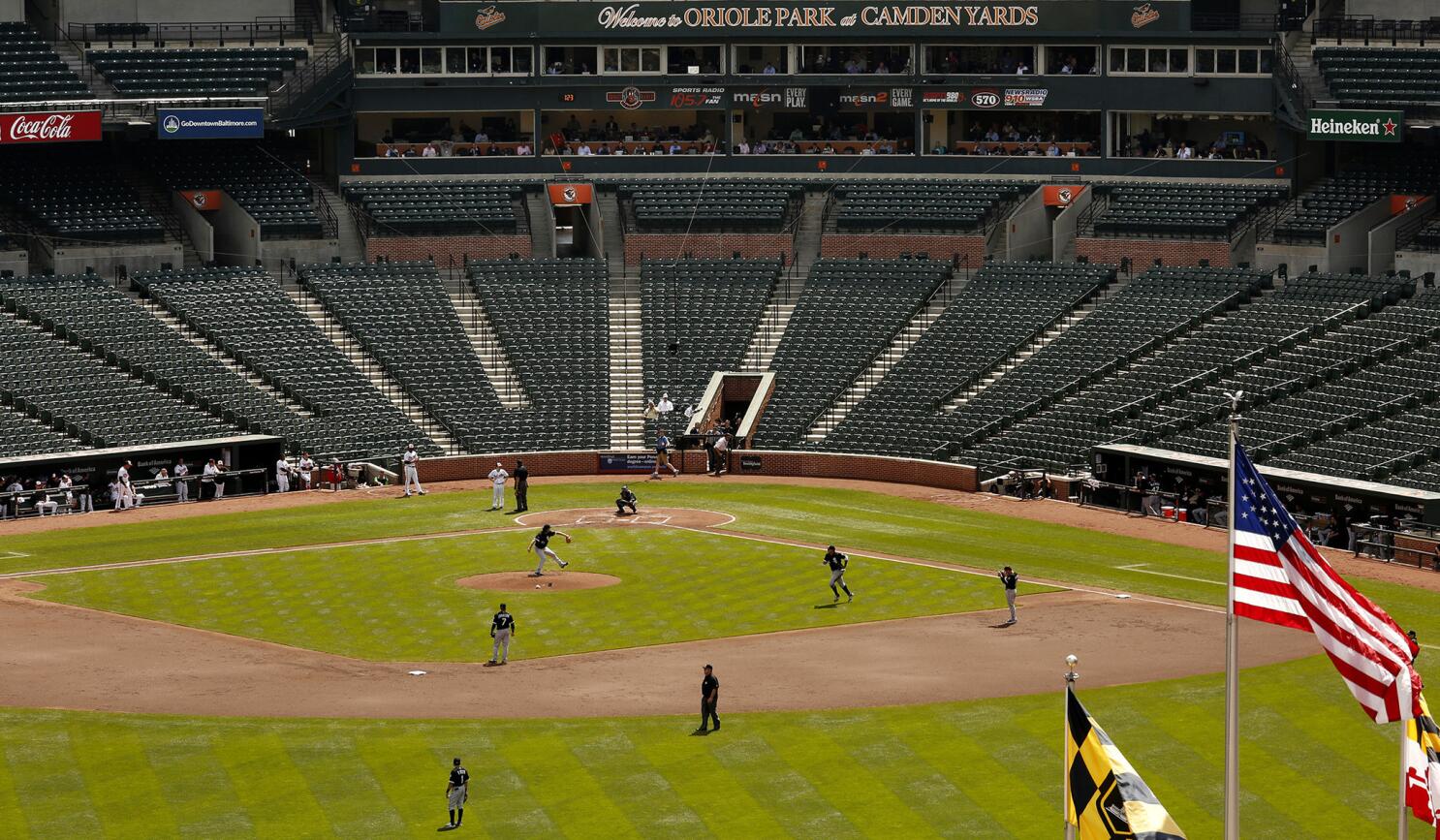 In empty stadium, Baltimore Orioles will play Chicago White Sox in wake of  rioting - POLITICO
