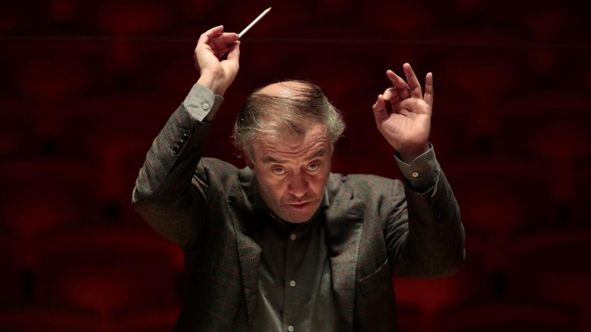 Valery Gergiev at the podium in 2015.