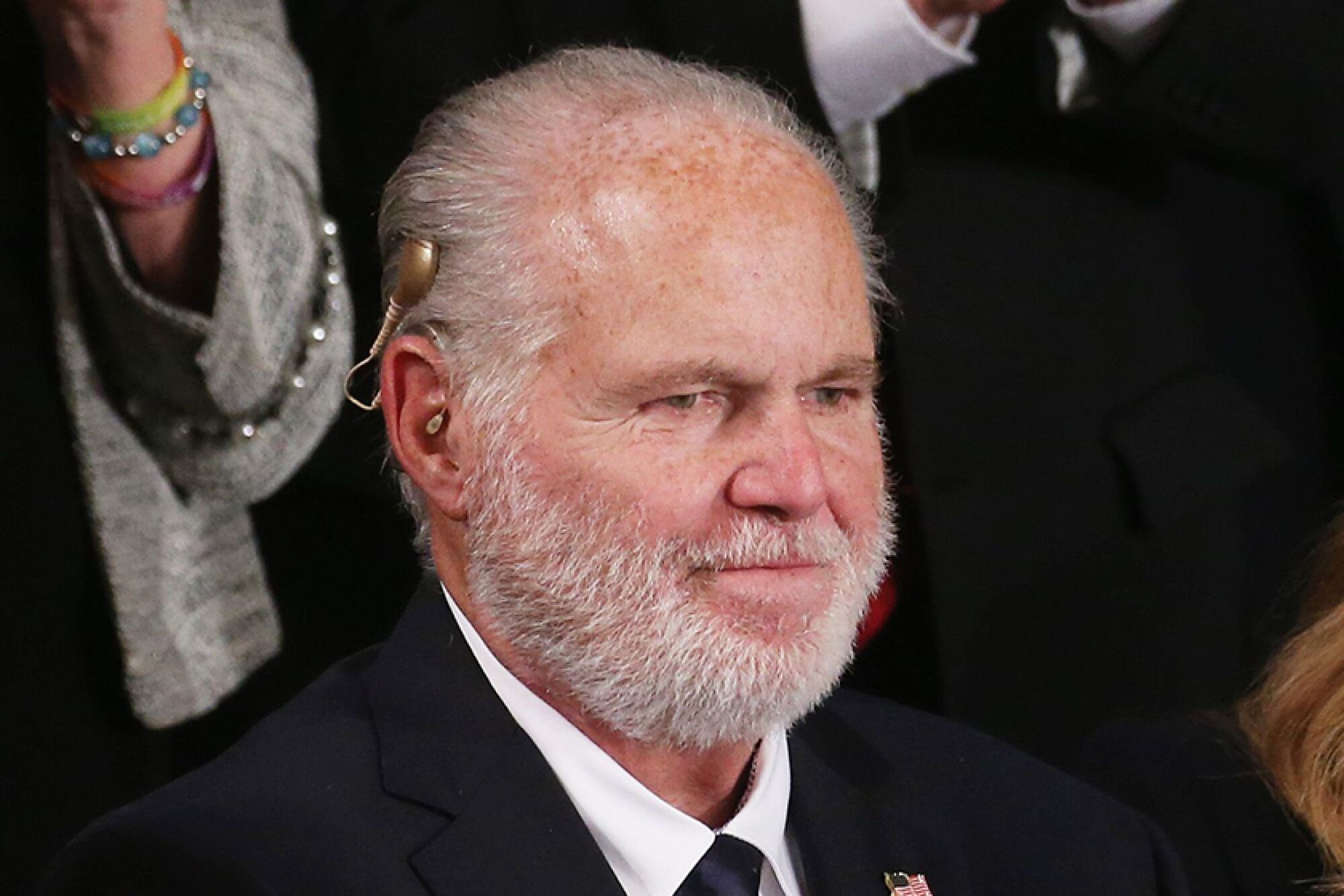 Rush Limbaugh at the State of the Union address in February 2020.