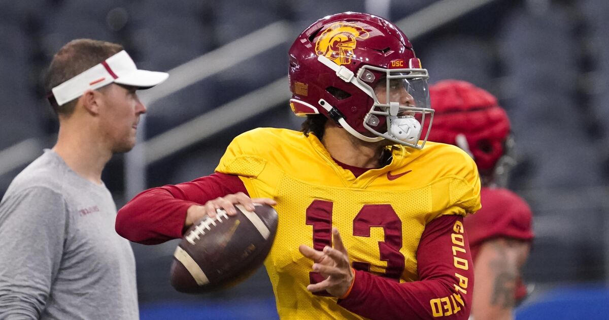 Caleb Williams eager to lead USC in Cotton Bowl: ‘I want to play with my guys’