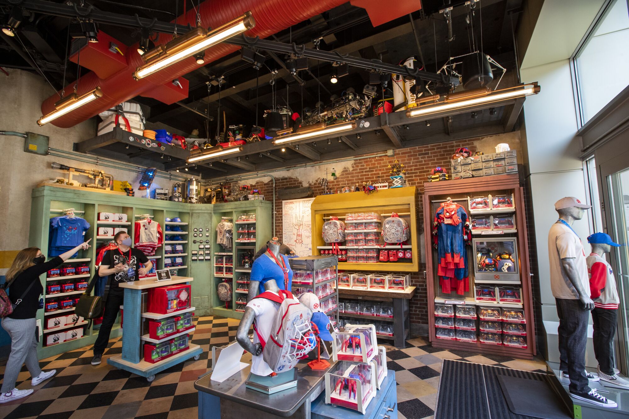 Media preview of toys and gifts at Avengers Campus at California Adventure