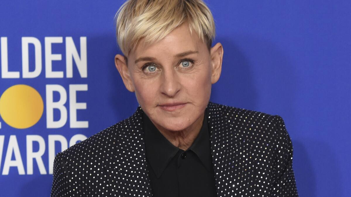 Ellen DeGeneres addresses getting 'kicked out' of show biz - Los Angeles Times