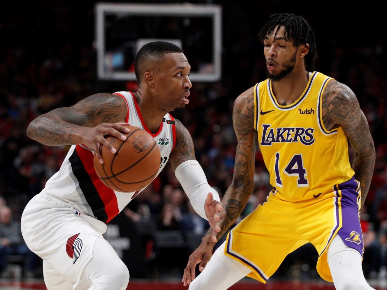 Los Angeles Lakers vs Portland Trail Blazers