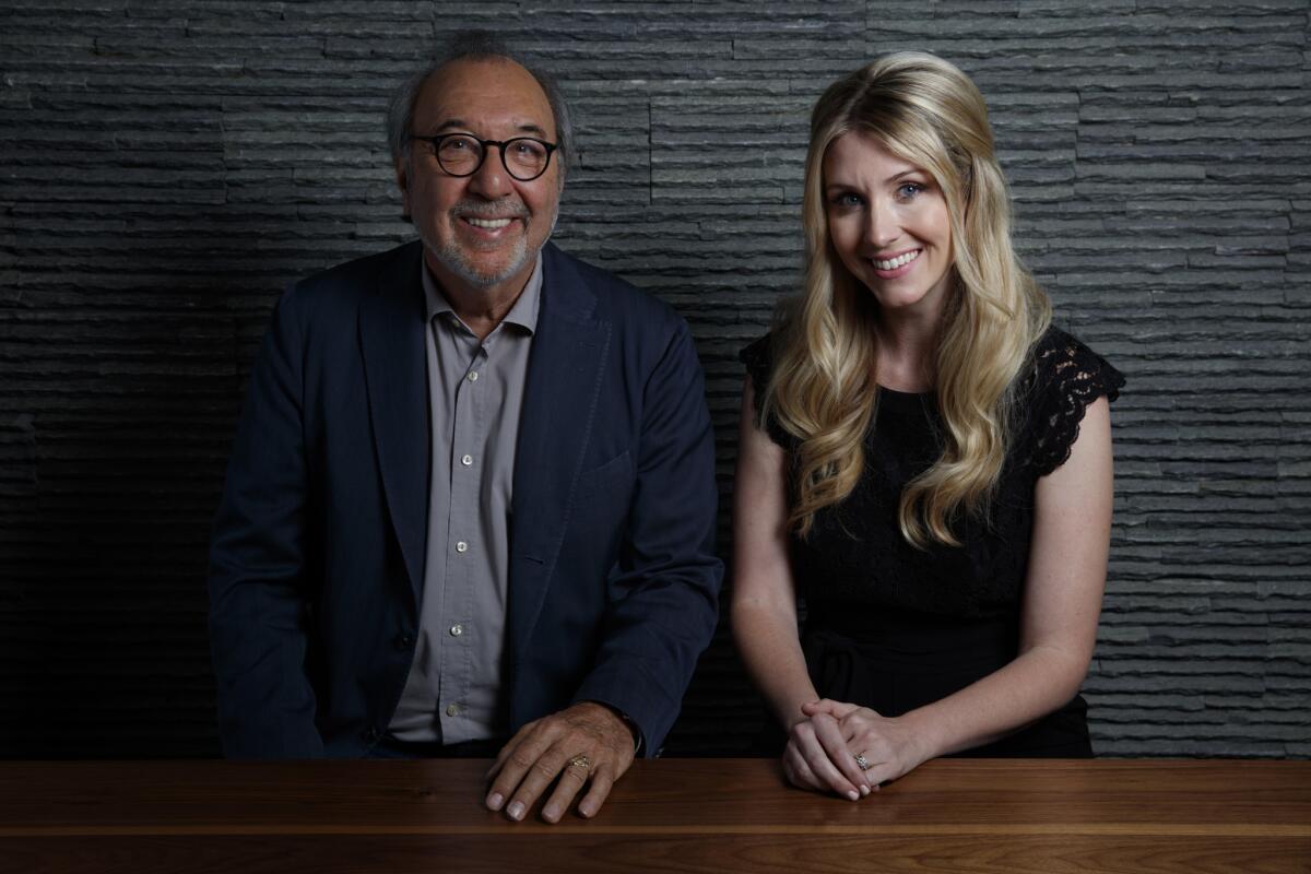 Producer James L. Brooks and writer and director Kelly Fremon Craig, from the film "The Edge of Seventeen."