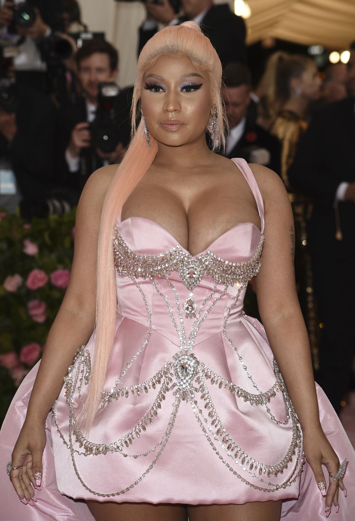 FILE - Nicki Minaj attends The Metropolitan Museum of Art's Costume Institute benefit gala 