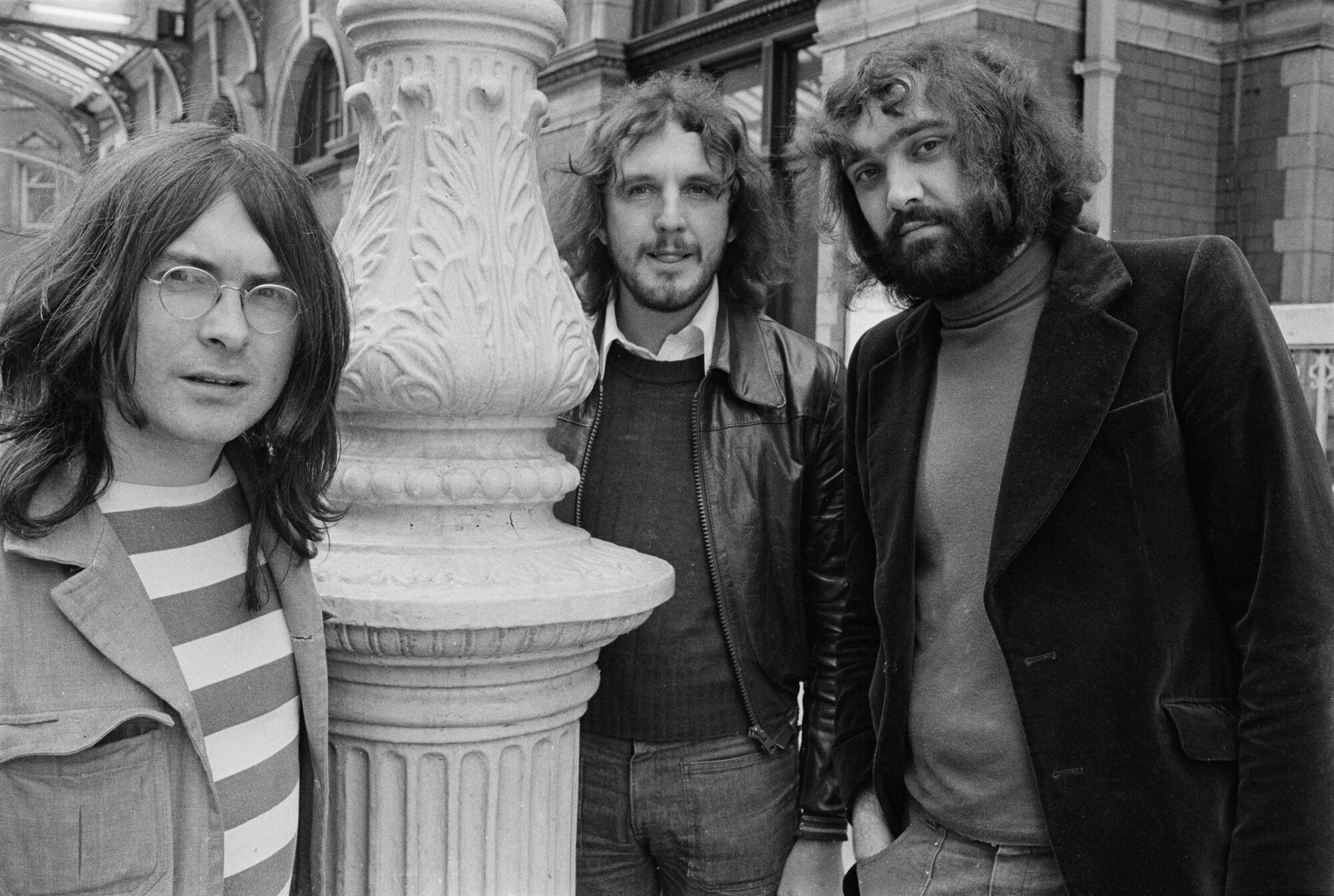 Back Door, May 1973. Left to right: Ron Aspery, Colin Hodgkinson and Tony Hicks.